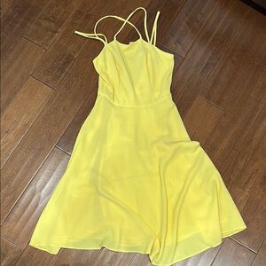 ASOS Yellow Spaghetti Strap Sundress for Weddings